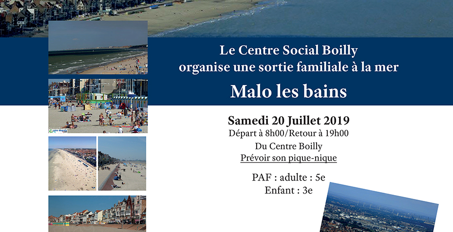 Sortie familiale à la mer Malo-les-Bains juillet 2019