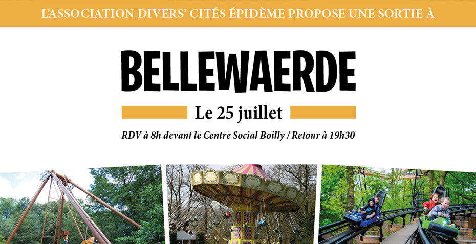 Affiche A4 Bellewaerde 25 juillet