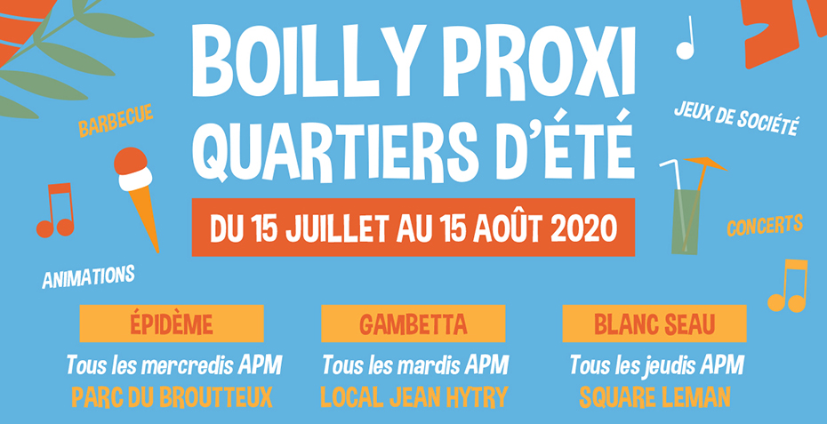 Affiche A4 Boilly Proxi Quartiers d'été