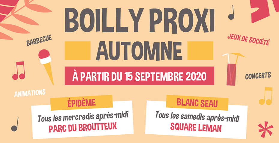 Affiche A4 Boilly Proxi Automne 2020