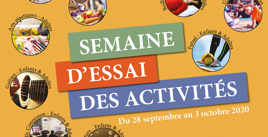 Affiche Semaine d'essai des activités 2020