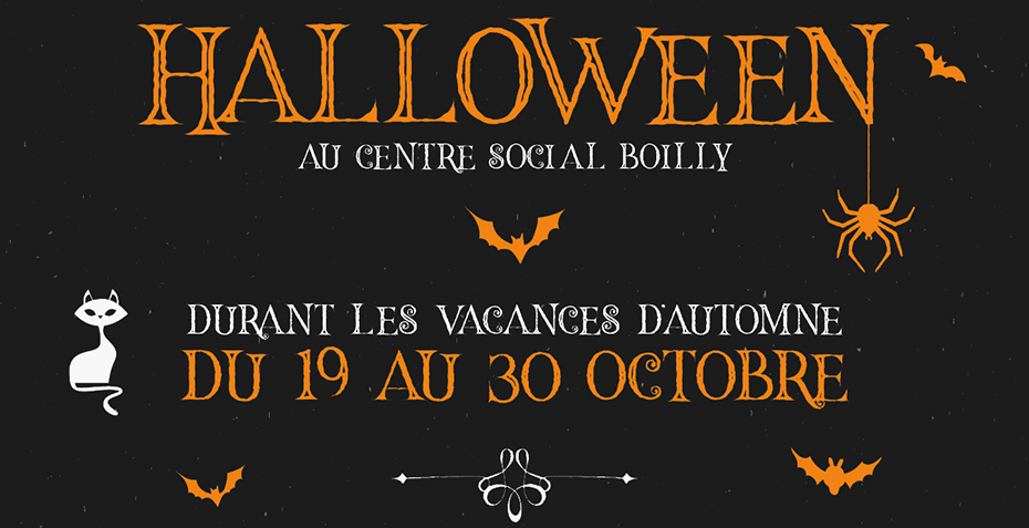 affiche acm vacances d'automne halloween