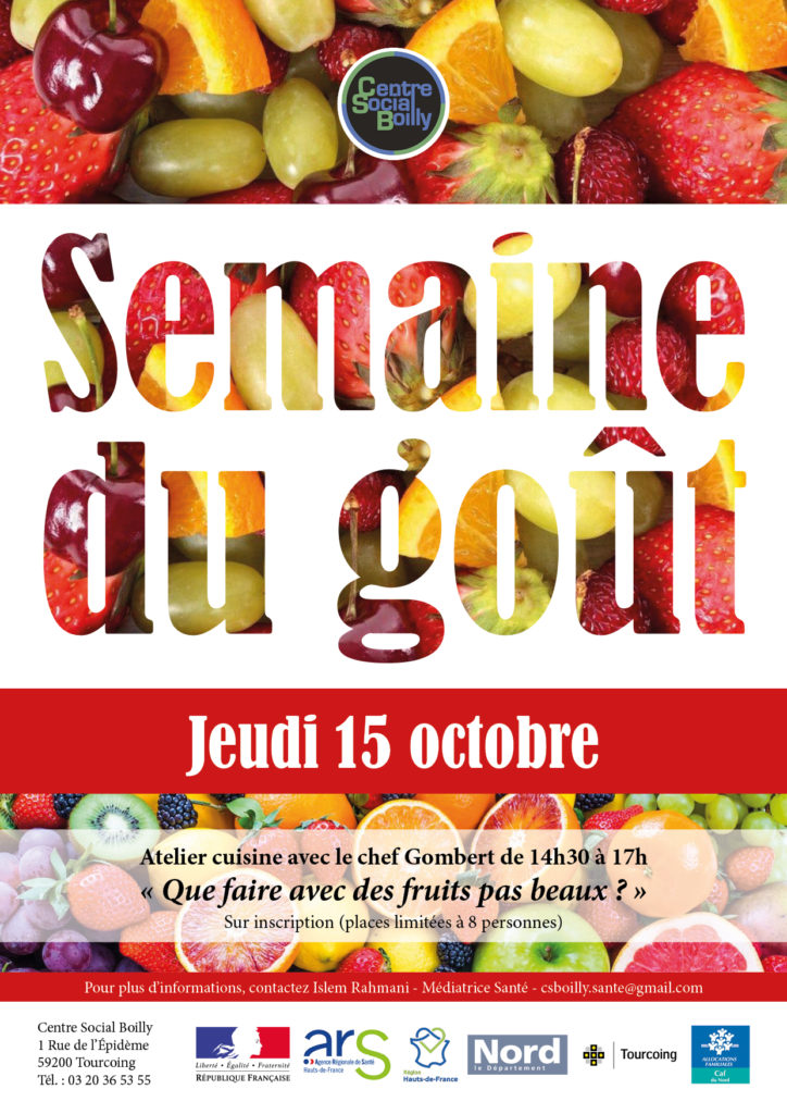 Semaine du goût - Centre Social Boilly